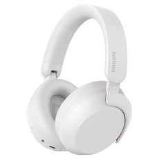 필립스 LDAC Hi-Res ANC 노이즈캔슬링 무선 블루투스 헤드셋, 화이트, TAH8000