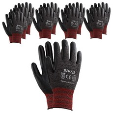 韓國 Pavis NBR泡棉手套 雙手穿戴組 L, 混色黑, 10套