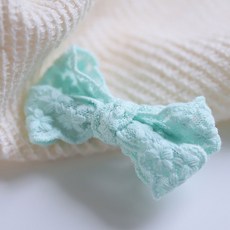 아기코끼리 컬러 레이스 리본 집게핀