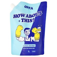 Samjeong Pulp OPPA 蔬果用廚房洗潔劑 補充包, 1個, 1L