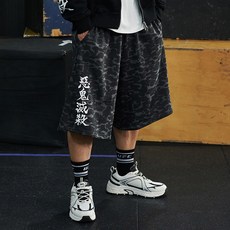 UFC SPORT 男女通用 鬼滅之刃 惡鬼滅殺 Mega Fit 百慕達短褲 U2SPW2371CM