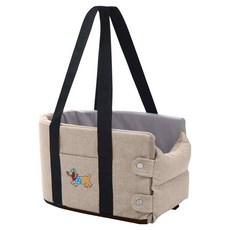 EZlife 汽車中控寵物坐墊, 卡其色, 1個