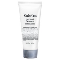 Karl&Hans 秀髮修護 受損髮質護理 蛋白質護髮素 柔和椰子, 1個, 200ml