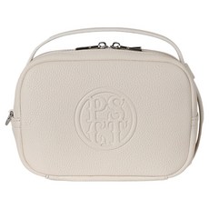 PERSIANCAT 女用圓形壓紋標誌高爾夫手拿包, 白色, 1個