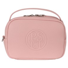 PERSIANCAT 女用圓形壓紋標誌高爾夫手拿包, 粉紅色, 1個