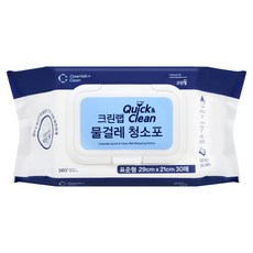 크린랩 퀵앤클린 엠보싱 물걸레 청소포 30p, 1개