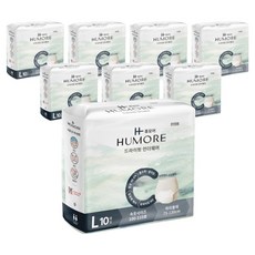 Humore 男女通用 Dry-fit 尿失禁內褲型成人紙尿褲, 大型, 8個, 10枚入