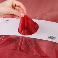 언더보스 대용량 뽑아쓰는 습자지 완충재 80매입, 레드, 1개