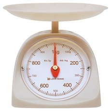 러브송 모던 주부 저울, 아이보리, 1kg