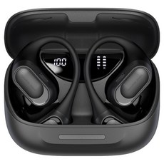 지노바 오픈형 AI ENC 노이즈캔슬링 블루투스 무선이어폰 OpenRide-BK 블랙 8시간 방수가능