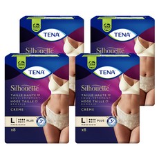 TENA 添寧 Silhouette 女性專用內褲型安護褲, L號 95-130cm, 4個, 8片