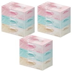 Haneulyerin 竹製乳液麵紙 2層 180抽 x 3包 x 3種組合, 1套