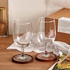 Pita Table Stem 高腳杯 Stem 2入 + 木質杯墊 2入 + 明信片 + 盒裝禮物組 10918068, 混色, 1套