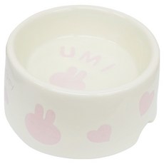 우미펫 토끼 세라믹 러브바니 볼 12 x 5.5 cm, 1개, 아이보리