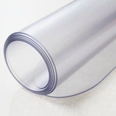 커버팩토리 프리미엄 PVC 테이블 매트, 반투명, 1개, 90cm x 70cm x 두께 3mm x 모서리 라운드1.5cm