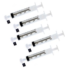 딩동펫 소동물 다용도 피딩용 심플 투명 주사기 10ml, 5개
