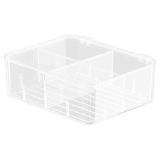Alleophom 透明隔板多用途整理盒 TYPE2, 單一顏色, 1個