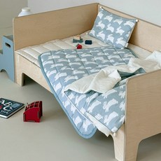 프랑브아즈 유아용 크링래빗 순면 누비 방수패드, Bell Blue, 1개