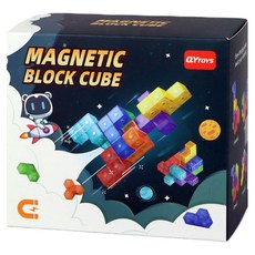 QYTOYS 奇藝 磁力積木魔方, 混和顏色, 1個