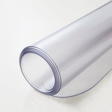 커버팩토리 프리미엄 PVC 테이블 매트, 반투명, 1개, 50cm x 110cm x 두께 3mm x 모서리 라운드1.5cm
