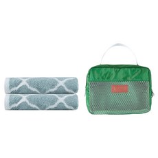 Royal Bergen 毛巾 160g 竹纖維 2入 + 旅行袋組合, 摩洛哥薄荷, 1套