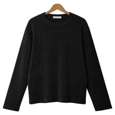 M.N.C 男女共用絲絨寬鬆版型圓領針織衫 MDKN964MJ