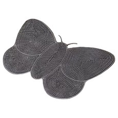 Minaru 可愛蝴蝶浴室地墊 50 x 35 cm, 灰色, 1個