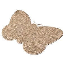 Minaru 可愛蝴蝶浴室地墊 50 x 35 cm, 棕色, 1個