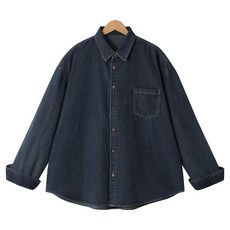 M.N.C 男士縫線丹寧寬鬆版型襯衫 MDLS252LJ