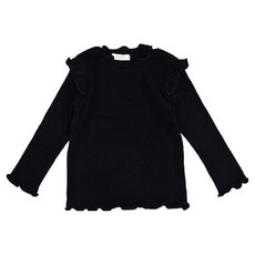 베베나인 말랑 골지 프릴 티셔츠