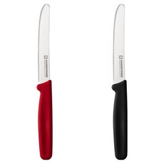 WAGENSTEIGER 不鏽鋼鋸齒水果刀2件組, 紅色, 黑色, 1套