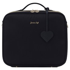 Jamie Loft 野餐方形尿布包, 黑色愛心