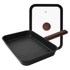 DELLAGO 電磁爐 Oil Master 塗層方形烤盤 20 x 28 cm, 1個, 28cm