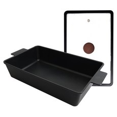 DELLAGO 電磁爐 Oil Master 方形火鍋盤, 黑色, 1個, 39cm