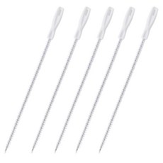 嗨!大叔 洗手檯排水孔清潔刷 5入, 白色