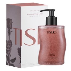 TISLO 玫瑰與冷土磨砂沐浴乳, 1個, 330ml