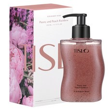 TISLO 牡丹蜜桃彩虹磨砂沐浴乳, 1個, 330ml