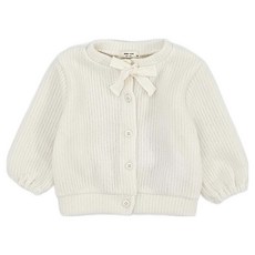 BEBENINE 針織蝴蝶結開襟衫