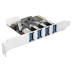 넥스트유 USB3.0 4포트 PCIe USB확장카드 카온스 U1, 1개