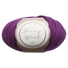 청송뜨개실 샤이니울 뜨개실, 14 퍼플, 1개