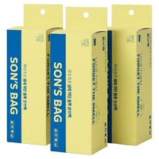 쏜쓰백 배변 기저귀 쓰레기 봉투 XS, 화이트, 20개입, 3개