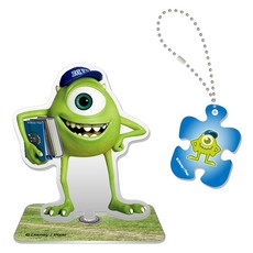 PUZZLE LIFE 迪士尼怪獸大學大眼仔壓克力立牌與拼圖鑰匙圈 DAS308, 1個