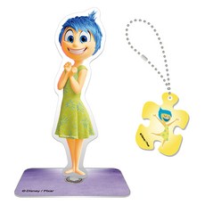 PUZZLE LIFE 迪士尼 腦筋急轉彎 樂樂 壓克力立牌與拼圖鑰匙圈 DAS301, 1個