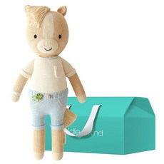 cuddle and kind 嬰兒出生懷孕禮物 手工製 Little Liam 小馬安撫玩偶 + 禮盒組, 混色, 1套