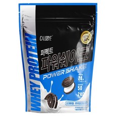 CALOBYE Perfect Power Shake 袋裝乳清 WPC 餅乾奶油口味 蛋白質補充劑 蛋白, 2kg, 1個