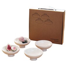Royal Boden Fies 感性餐具 陶瓷高腳小碗, 白色, 4個, 單品