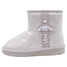 SHOELAMODE 兒童大耳狗透明防寒靴