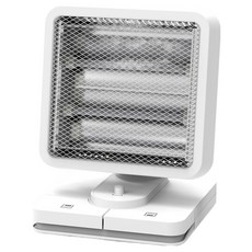 KOMAX 2段左右旋轉 防傾倒安全裝置 腳觸式迷你石英管電暖器, 白色, CM-272H