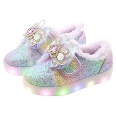 바니비 아동용 RW 나비원반도 LED털 단화