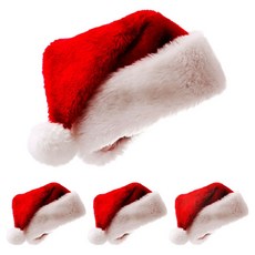 Mii Mii Party 聖誕節聖誕老人絨毛帽, 混和顏色, 4個